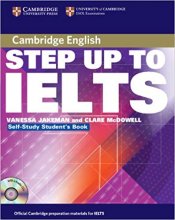 کتاب زبان کمبریج ست آپ تو آیلتس Cambridge Step Up to IELTS Student’s Book+W.B+CD