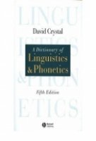 کتاب زبان A Dictionary of Linguistics and Phonetics 5th edition